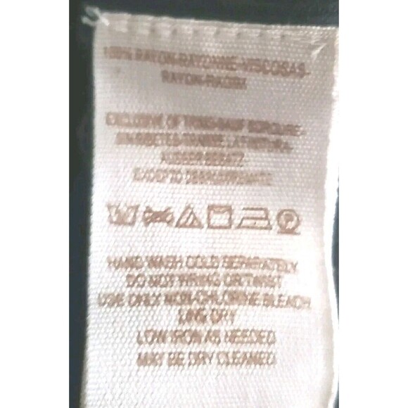 Free People Blouse Women's Small Black Diamond Embroidered Bell Sleeve Oversized - Picture 10 of 11